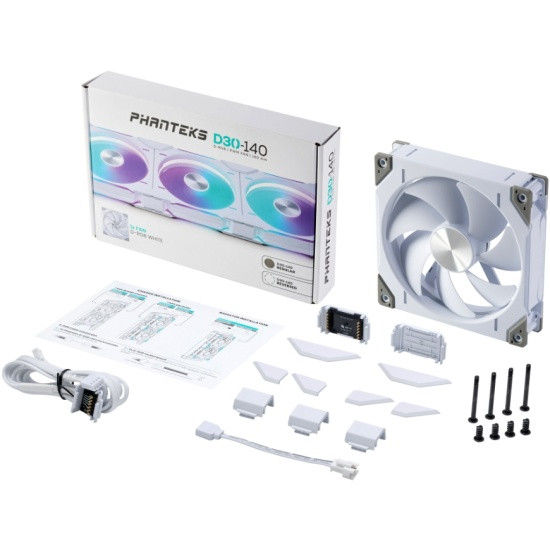 Вентилятор для корпуса PHANTEKS D30 DRGB White (PH-F140D30)