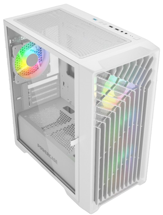 Компьютерный корпус Powercase MISTRAL Micro X4W TG White (CMMXW-L4)