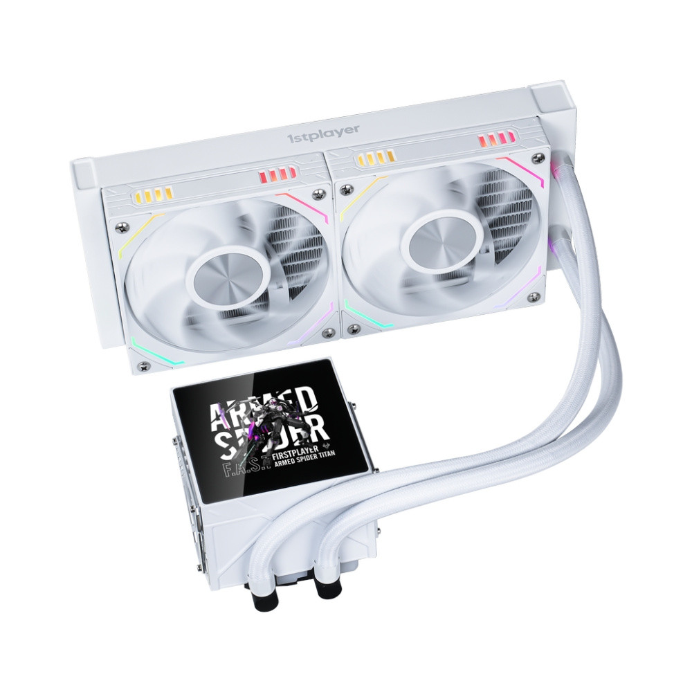 Система жидкостного охлаждения для процессора 1STPLAYER F.A.S.T. FT-240 ARGB LCD White (FT-240-WH)