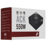 Блок питания 1STPLAYER 550W ACK Black (HA-550AC1)