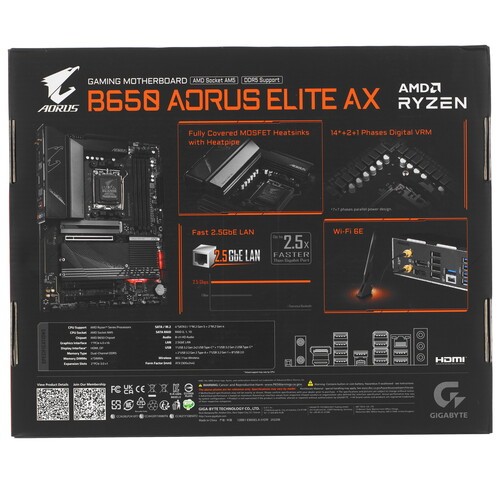Материнская плата Gigabyte B650 AORUS ELITE AX