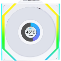 Вентилятор для корпуса Lian Li UNI FAN SL WIRELESS LCD 120 Reverse Blade ARGB White 12RSLLCD1W1W (G99.12RSLLCD1W1W.R0)