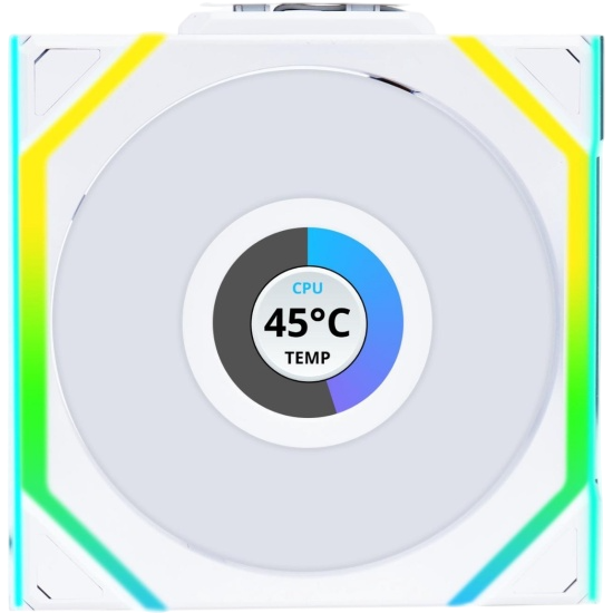 Вентилятор для корпуса Lian Li UNI FAN SL WIRELESS LCD 120 Reverse Blade ARGB White 12RSLLCD1W1W (G99.12RSLLCD1W1W.R0)