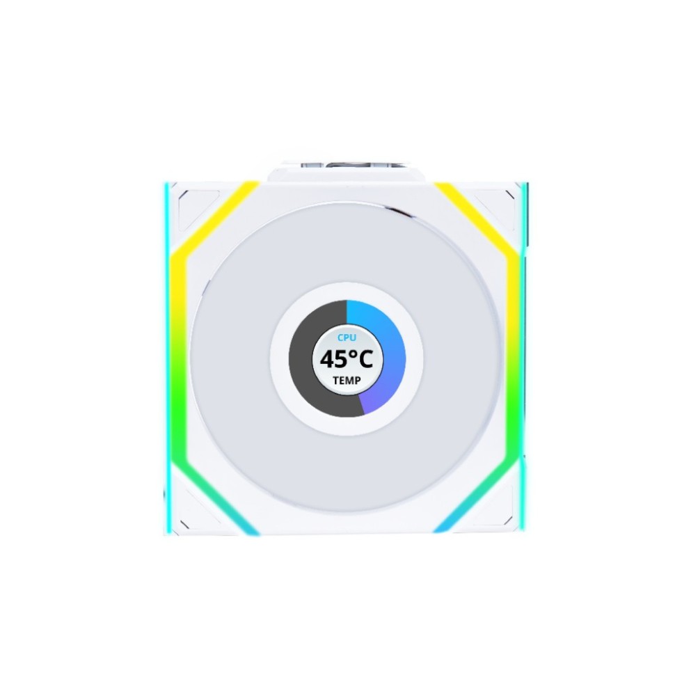 Вентилятор для корпуса Lian Li UNI FAN SL WIRELESS LCD 120 Reverse Blade ARGB White 12RSLLCD1W1W (G99.12RSLLCD1W1W.R0)