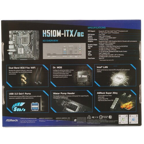 Материнская плата ASRock H510M-ITX/AC