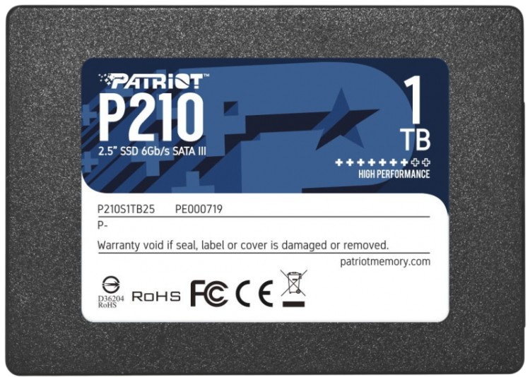 Твердотельный накопитель Patriot 1000 Gb P210 (P210S1TB25)