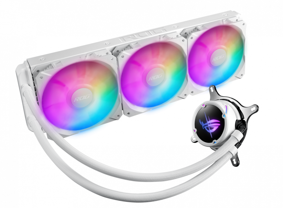 Система жидкостного охлаждения для процессора ASUS ROG STRIX LC II 360 ARGB White 90RC00F2-M0UAY2