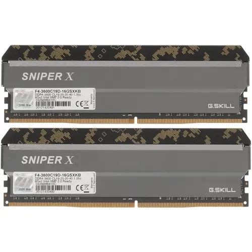 Оперативная память 16 Gb 3600 MHz G.Skill SNIPER X (F4-3600C19D-16GSXKB)
