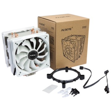 Кулер для процессора ALSEYE Universal White S120D-W PWM
