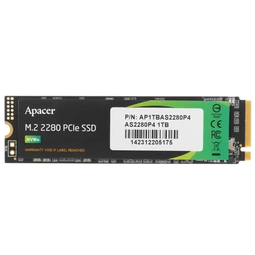 Твердотельный накопитель Apacer 1000 Gb AS2280P4 (AP1TBAS2280P4-1)
