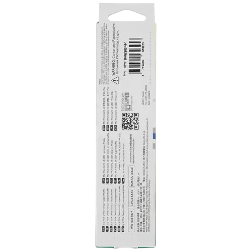 Твердотельный накопитель Apacer 1000 Gb AS2280P4 (AP1TBAS2280P4-1)