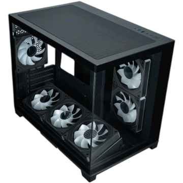 Компьютерный корпус XASTRA QW500M 6ARGB-C10-UC Black (QW500M-6FM12A-C10-UC)