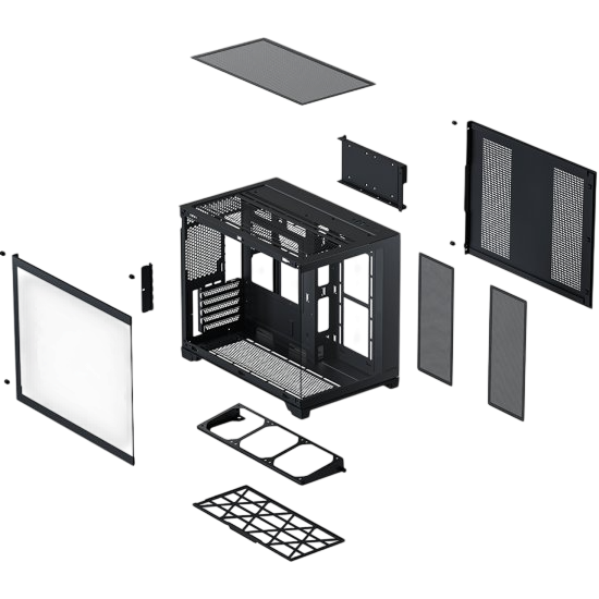 Компьютерный корпус XASTRA QW500M 6ARGB-C10-UC Black (QW500M-6FM12A-C10-UC)