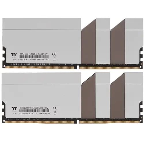 Оперативная память 16 Gb 4000 MHz Thermaltake TOUGHRAM White (R020D408GX2-4000C19A)