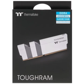 Оперативная память 16 Gb 4000 MHz Thermaltake TOUGHRAM White (R020D408GX2-4000C19A)
