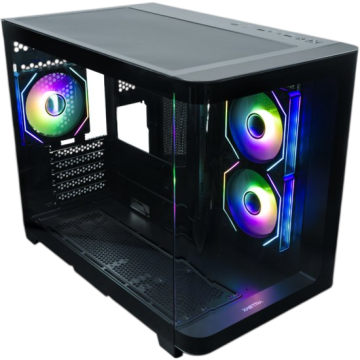 Компьютерный корпус XASTRA QR500M 3ARGB C10-UC ARGB Black (QR500M-3FM12A-C10-UC)