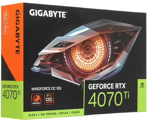 Видеокарта Gigabyte (GV-N407TWF3OC-12GD) GeForce RTX 4070 Ti 12GB WINDFORCE OC