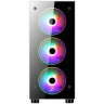 Корпус 1STPLAYER FIRE DANCING V3-A / ATX, tempered glass / 4x 120mm LED fans inc. / V3-A-4R1