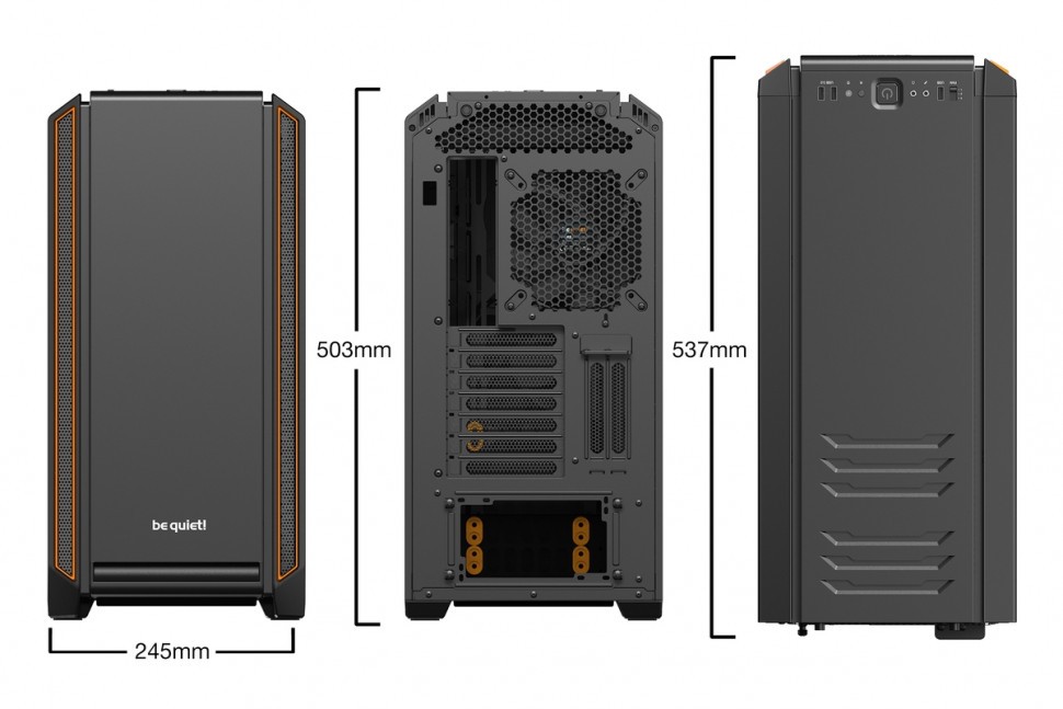 Компьютерный корпус Be Quiet! SILENT BASE 601 WINDOW Orange BGW25