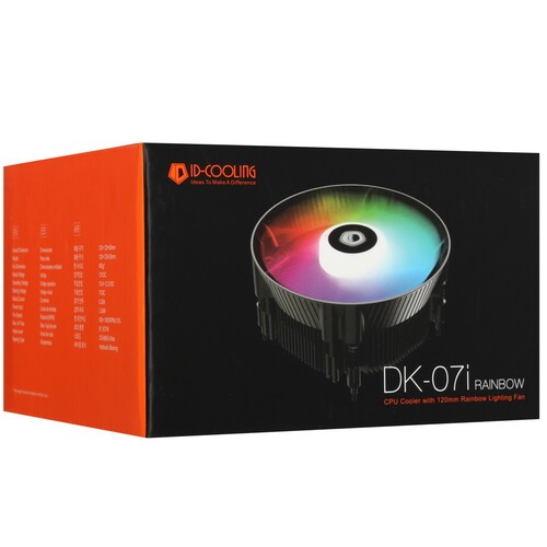 Кулер для процессора ID-COOLING DK-07i RAINBOW FRGB Black PWM