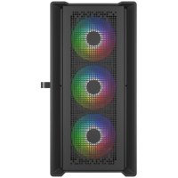 Компьютерный корпус Powercase ByteFlow Micro TG ARGB Black (CAMBFB-A4)