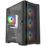 Компьютерный корпус Powercase ByteFlow Micro TG ARGB Black (CAMBFB-A4)