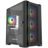 Компьютерный корпус Powercase ByteFlow Micro TG ARGB Black (CAMBFB-A4)