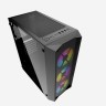 Компьютерный корпус Powercase RHOMBUS X3 MESH LED TG Black CMRMX-L3