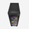 Компьютерный корпус Powercase RHOMBUS X3 MESH LED TG Black CMRMX-L3
