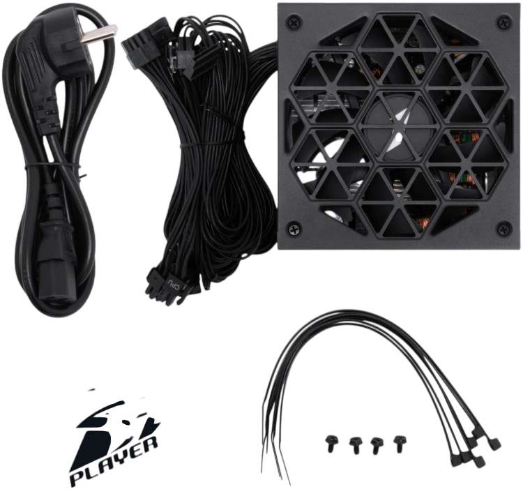 Блок питания 1STPLAYER 650W ACK Black (HA-650AC1)