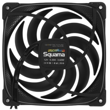 Вентилятор для корпуса Geometric Future Squama 2503RB-14 Reverse ARGB Black (1F2503R114000)