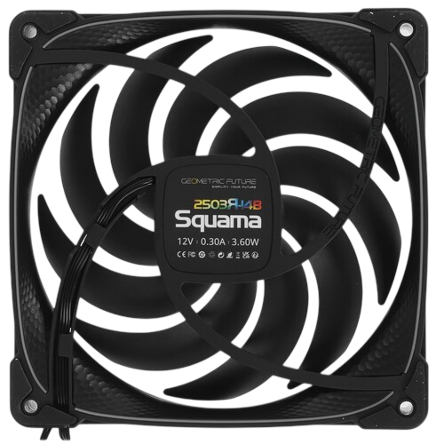 Вентилятор для корпуса Geometric Future Squama 2503RB-14 Reverse ARGB Black (1F2503R114000)