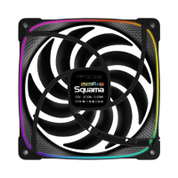 Вентилятор для корпуса Geometric Future Squama 2503RB-14 Reverse ARGB Black (1F2503R114000)