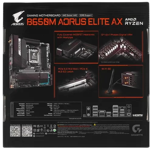 Материнская плата Gigabyte B650M AORUS ELITE AX