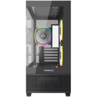 Компьютерный корпус Powercase Vision Micro M3B TG ARGB Black (CVMMB-A3)