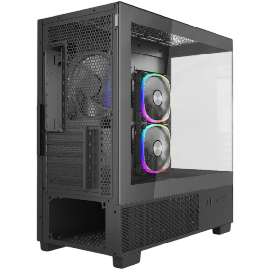 Компьютерный корпус Powercase Vision Micro M3B TG ARGB Black (CVMMB-A3)