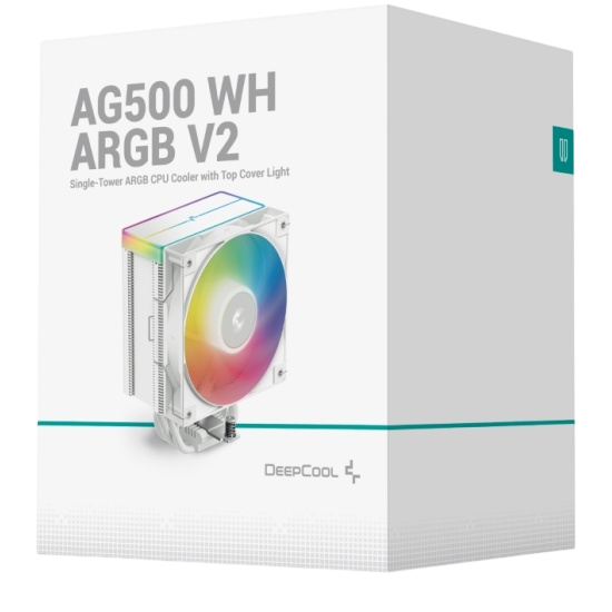 Кулер для процессора Deepcool AG500 WH ARGB V2 White