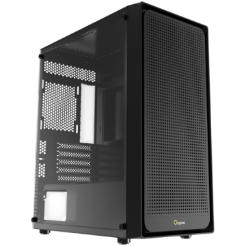 Компьютерный корпус Ocypus Gamma C50 BK TG Black (Gamma-C50-BKG000XX-GL)