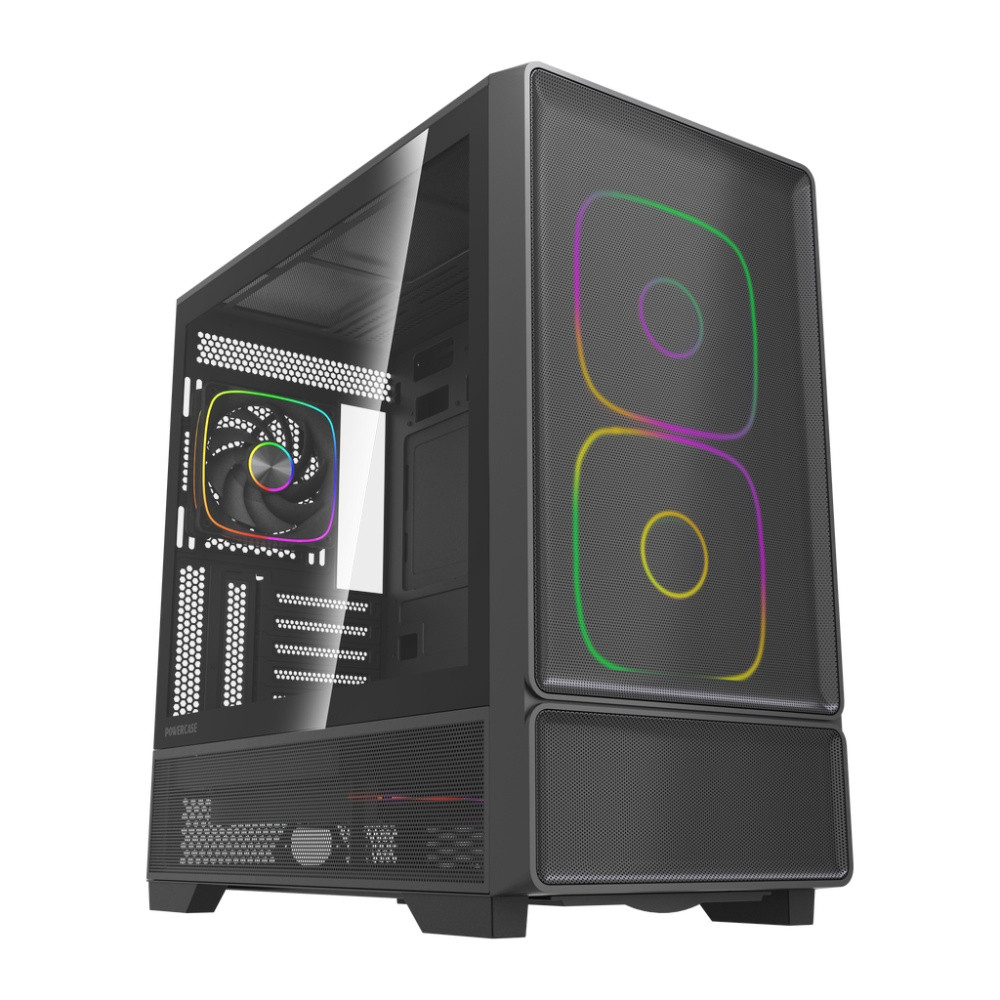 Компьютерный корпус Powercase AX5 TG ARGB Black (CJXA-A5)