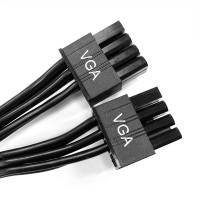 Кабель-переходник Super Flower 12VHPWR SF2PCIE-16P(I) (для БП Leadex III, SE, Titanium - Dual 8P to 16P PCIe 5.0 Connector Cable Details)