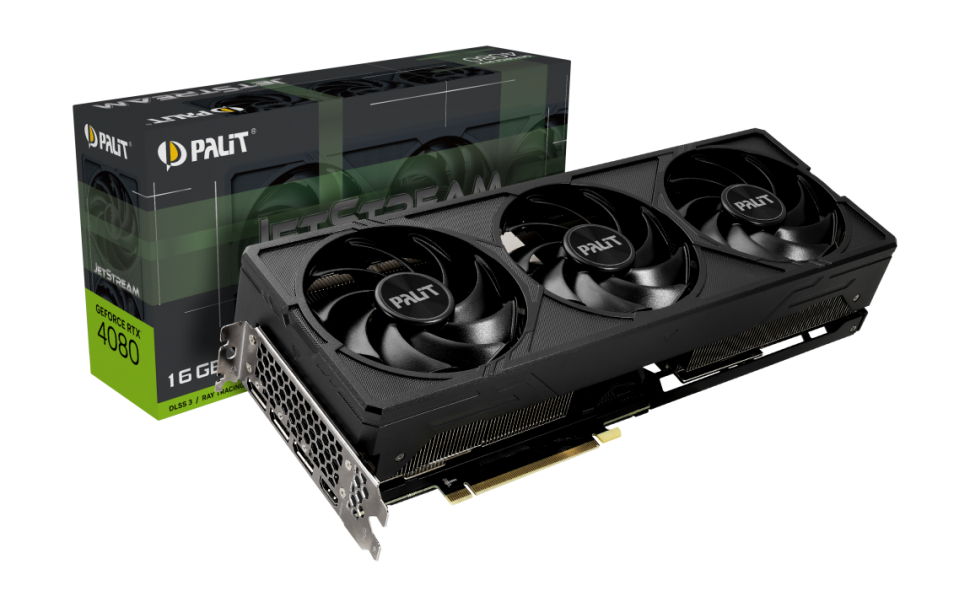 Видеокарта Palit (NED4080019T2-1032J) GeForce RTX 4080 16GB JETSTREAM