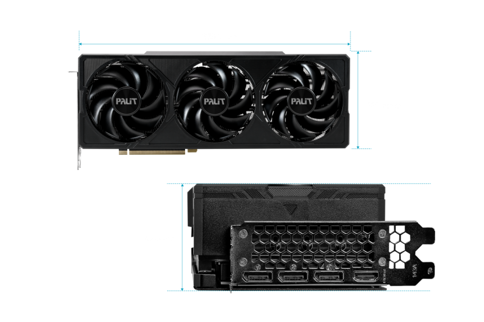 Видеокарта Palit (NED4080019T2-1032J) GeForce RTX 4080 16GB JETSTREAM