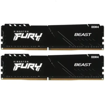 Оперативная память 16 Gb 3733 MHz Kingston FURY Beast Black (KF437C19BBK2/16)