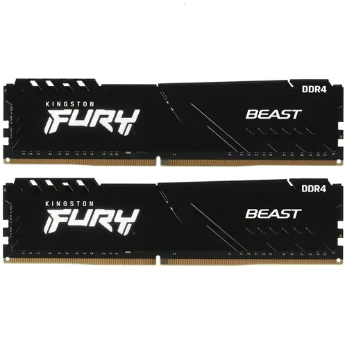 Оперативная память 16 Gb 3733 MHz Kingston FURY Beast Black (KF437C19BBK2/16)