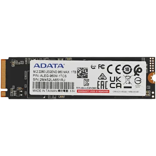 Твердотельный накопитель ADATA XPG 1000 Gb LEGEND 960 MAX (ALEG-960M-1TCS)