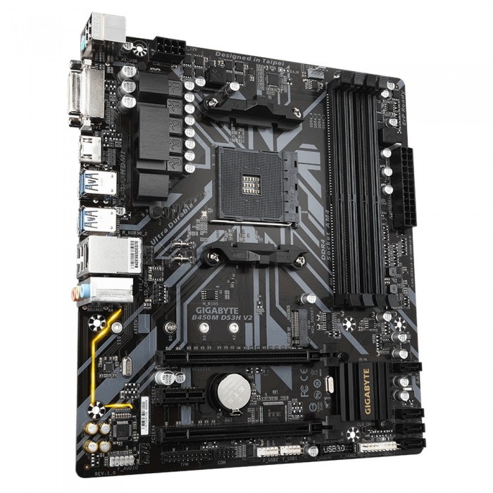 Материнская плата GIGABYTE B450M DS3H V2