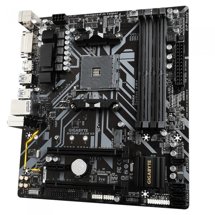Материнская плата GIGABYTE B450M DS3H V2
