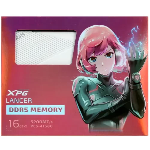 Оперативная память 32 Gb 5200 MHz ADATA XPG LANCER White (AX5U5200C3816G-DCLAWH)