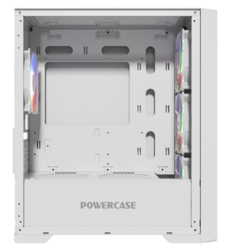 Компьютерный корпус Powercase ByteFlow Micro ARGB TG White (CAMBFW-A4)