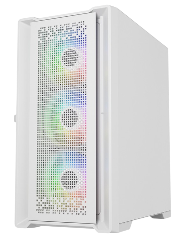 Компьютерный корпус Powercase ByteFlow Micro ARGB TG White (CAMBFW-A4)